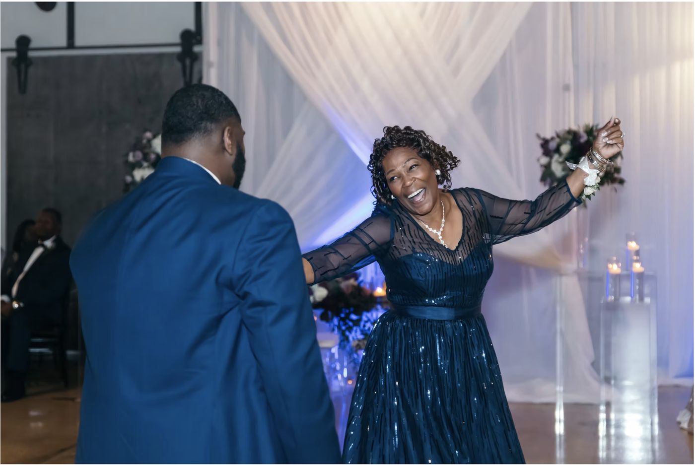 A grand entrance into the reception