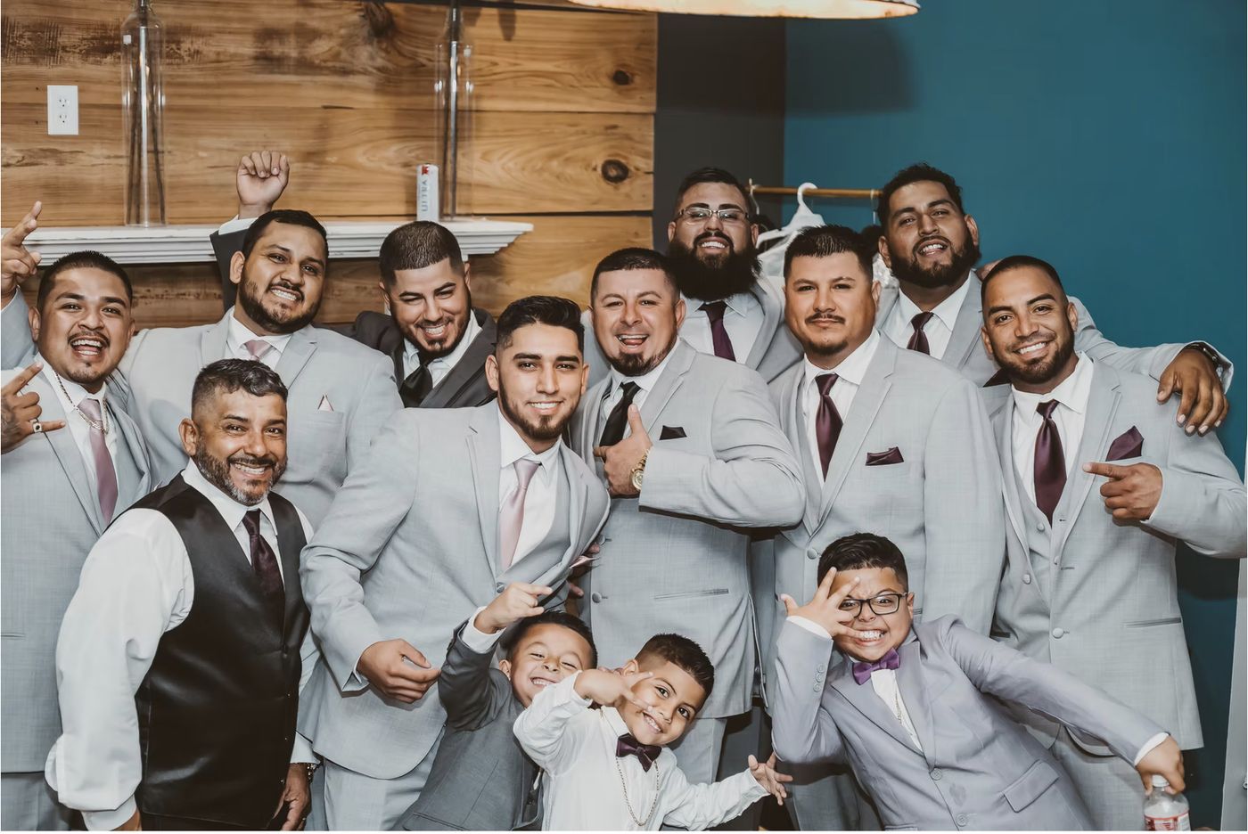 The groom and his party